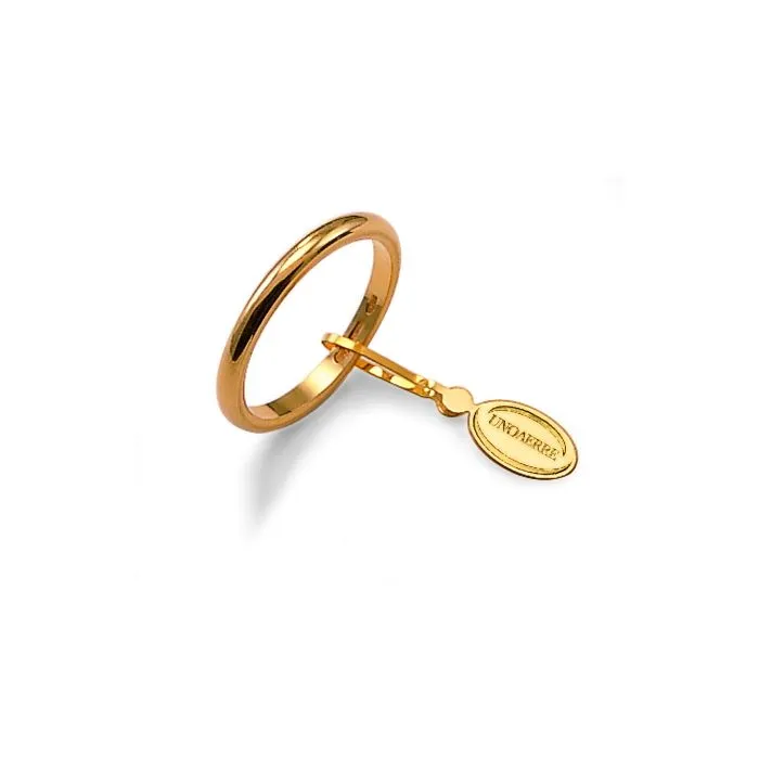 Fede Nuziale Unoaerre Classica stretta da 3 grammi oro giallo 18kt